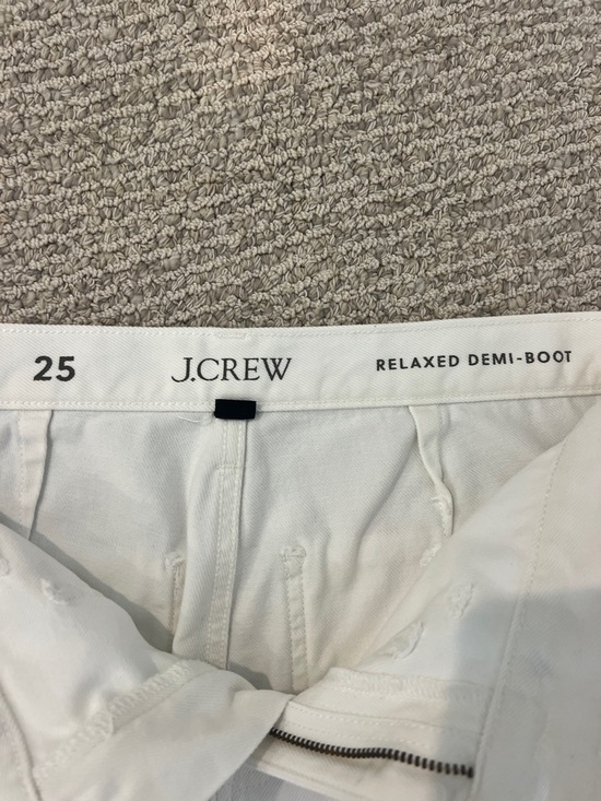 J.Crew White Relaxed Demi-Boot Jeans - Picture 4 of 5